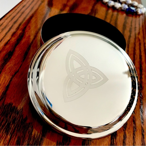 Things Remembered Other - Things Remembered Silver Keepsake Box w Celtic Trinity Knot Engraved